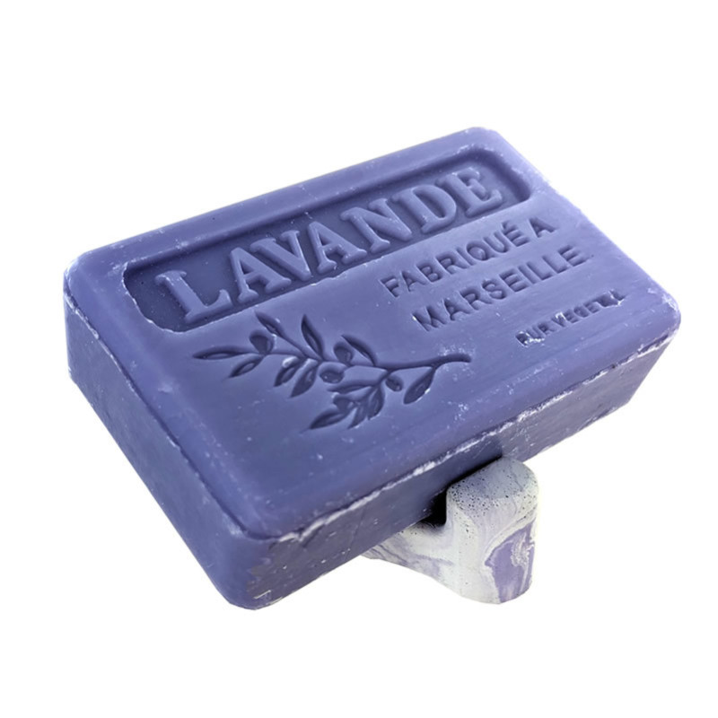 Porte savon "Trident" teinté lavande 